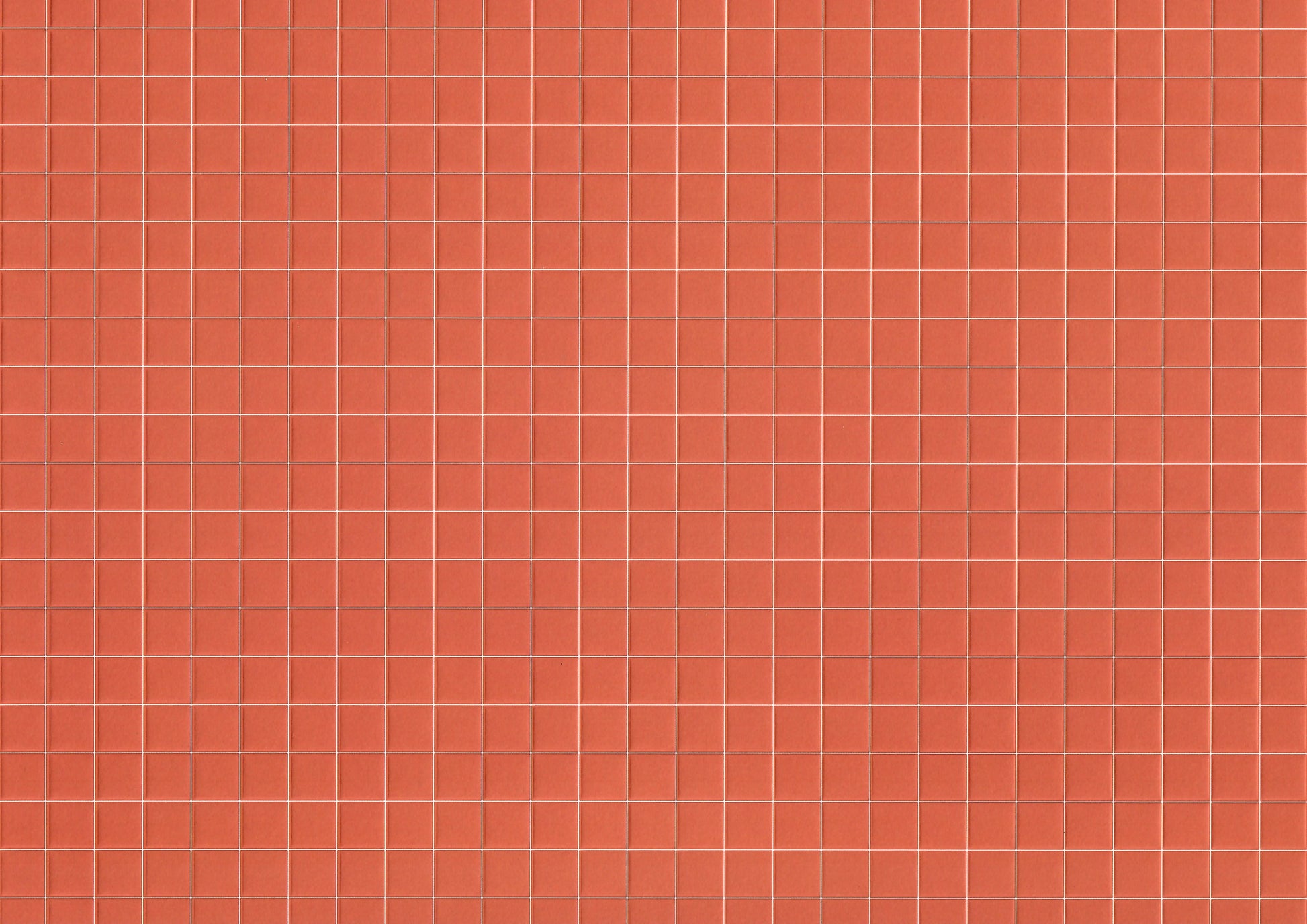 Miniature Quarry Tile Floor Lightly Embossed Faux Flooring Red Card Stock