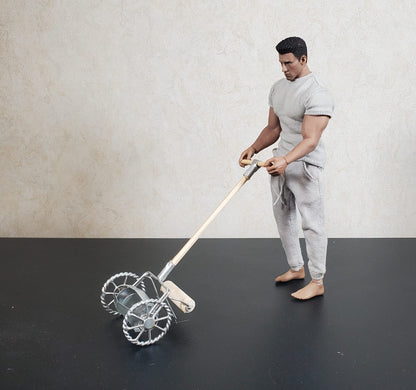 Dollhouse Push Lawn Mower for the Garden or Yard Metal 1:12 Scale Miniature