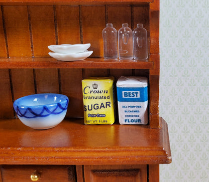 Miniature Clear Bottles Tonic Vinegar 3 Pieces Blanks 1:12 Scale Dollhouse