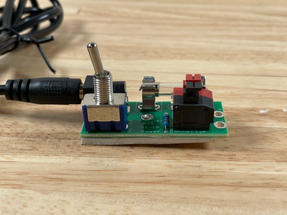 Dollhouse Power Connector with Power Supply Plug Tape or Round Wire Electrical