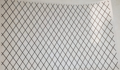 Dollhouse Simulated Diamond Window Panes Insert Sheet Tudor Gothic 1:12 Scale