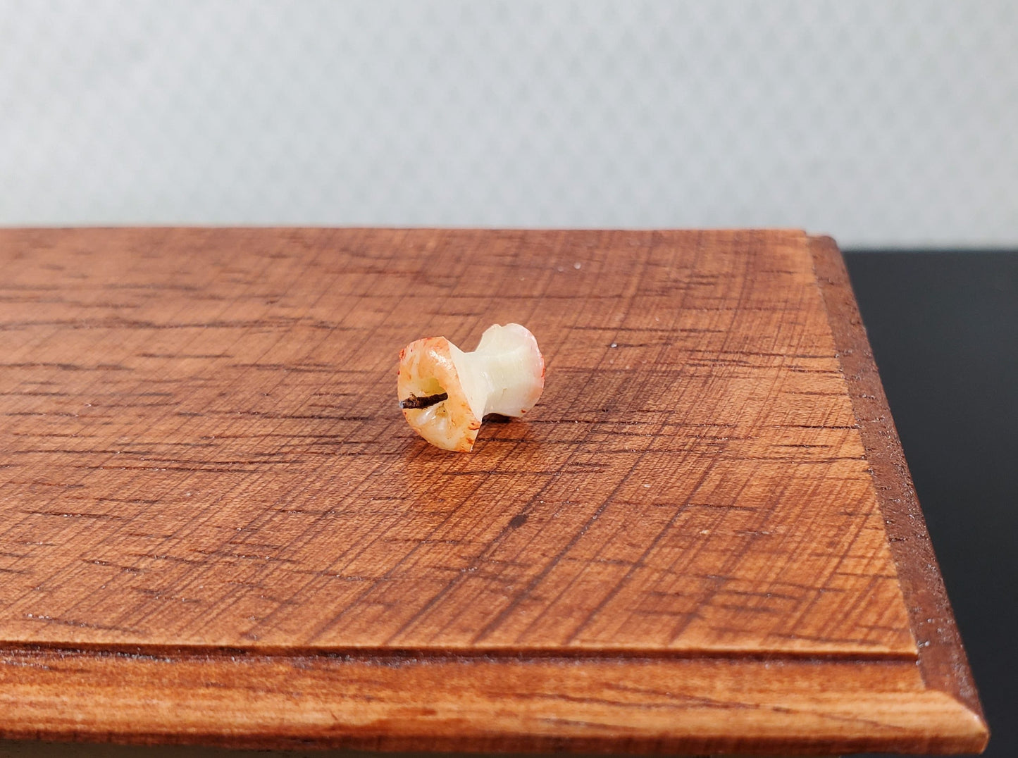 Dollhouse Apple Core Eaten Apple 1:12 Scale Miniature Food Handmade