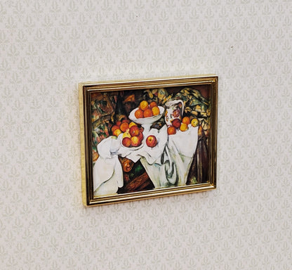 Dollhouse Mini Picture Frame Metal Gold for Paintings 1:12 Scale Miniature Slim