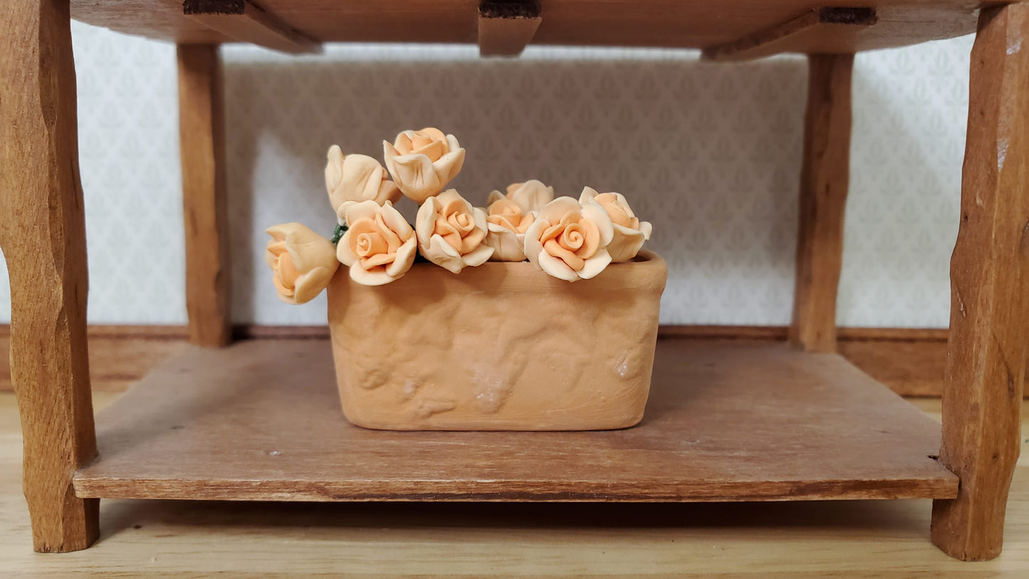 Dollhouse Terra Cotta Garden Planter Narrow 1:12 Scale Miniature
