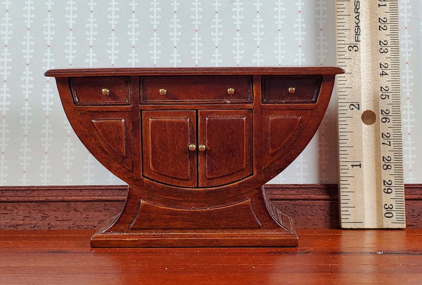 Bespaq Dollhouse Side Board Buffet Art Deco 1:12 Scale Miniature Furniture