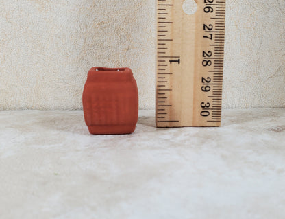 Dollhouse Square Terra Cotta Planter 1:12 Scale Miniature