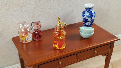 Dollhouse Flavored Syrup Pump Orange Red 1:12 Scale Kitchen Food