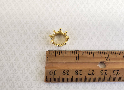 Regal Miniature Gold King's Crown Metal Dollhouse 7/16" Head Opening