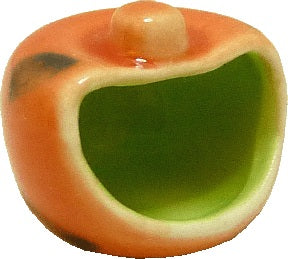 Dollhouse Ceramic Pumpkin Jar Halloween Decor Glazed 1:12 Scale Miniature