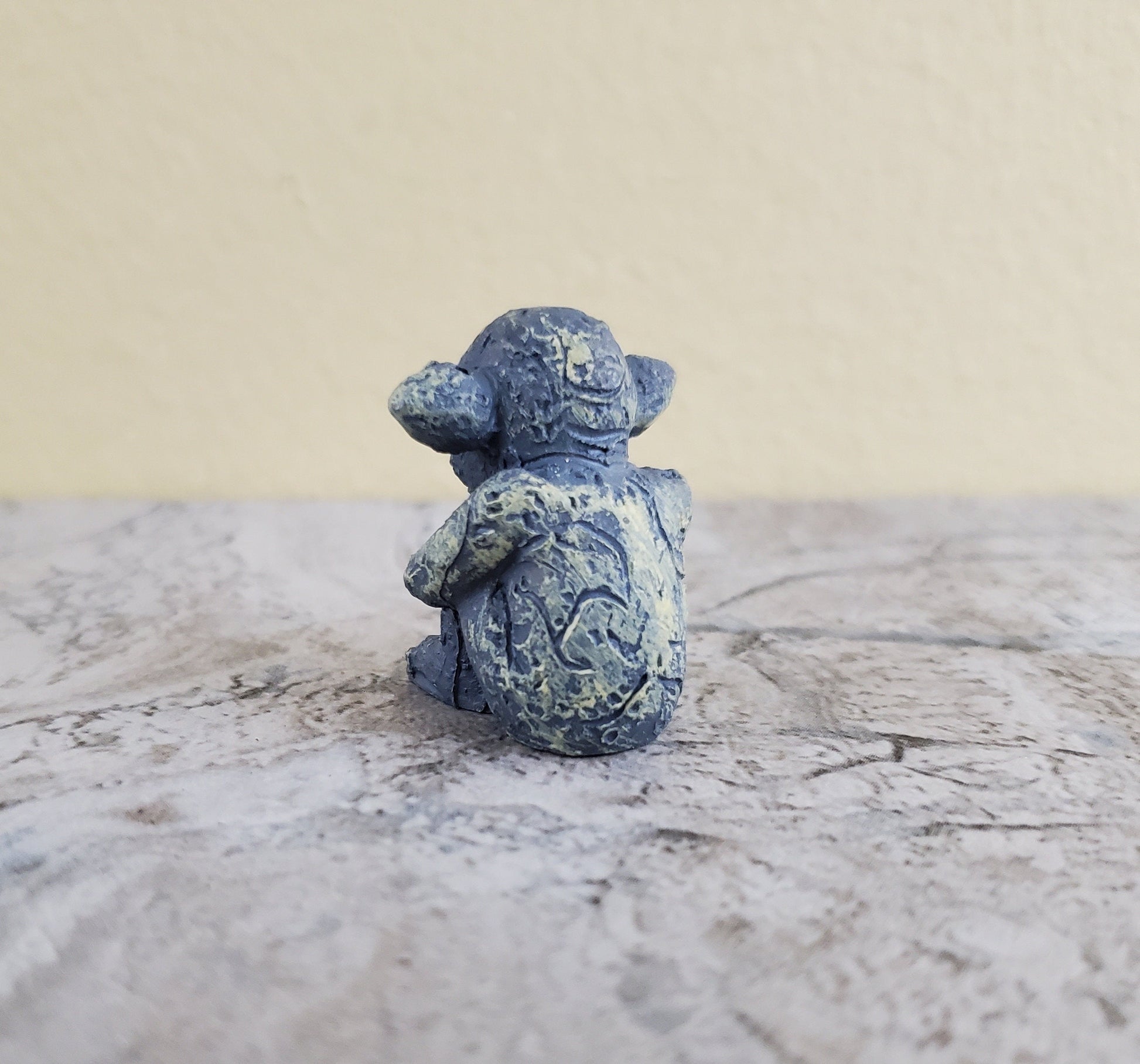 Dollhouse Sitting Gargoyle Goblin for Garden Large 1:12 Scale Miniature 1 1/4" Tall