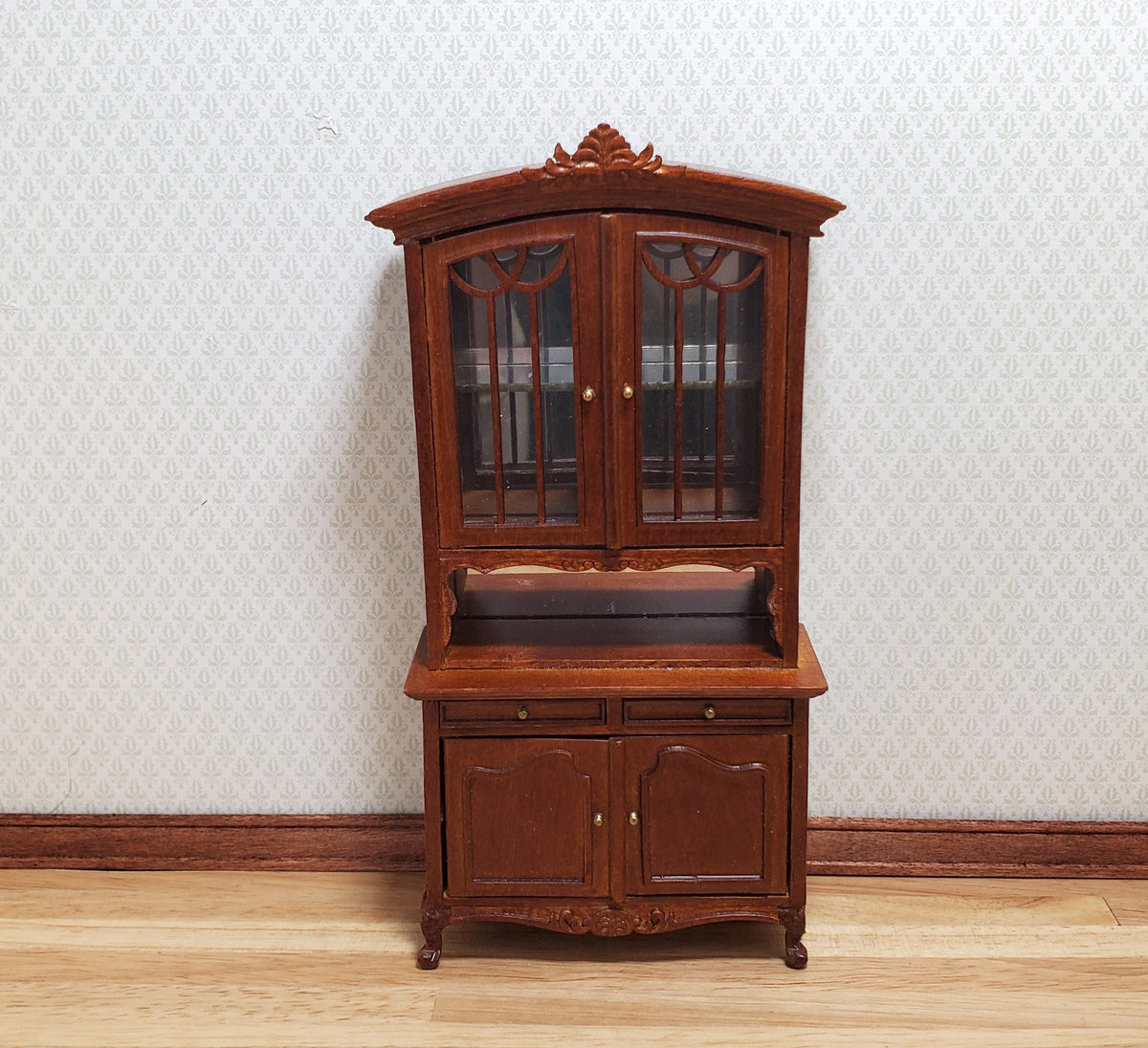 Bespaq Dollhouse Kitchen Hutch China Cabinet 1:12 Scale Miniature Furniture