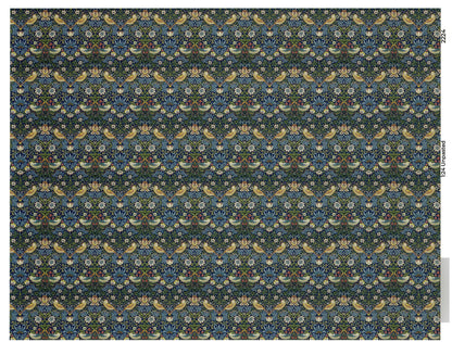 Dollhouse HALF SCALE Wallpaper William Morris Strawberry Thief 1 Sheet 1:24