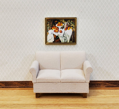 Dollhouse Mini Picture Frame Metal Gold for Paintings 1:12 Scale Miniature Slim