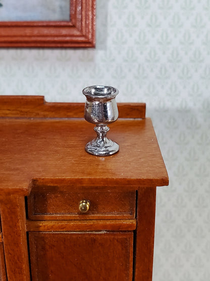 Dollhouse Wine Goblet Polished Metal 1:12 Scale Miniature by Phoenix Model