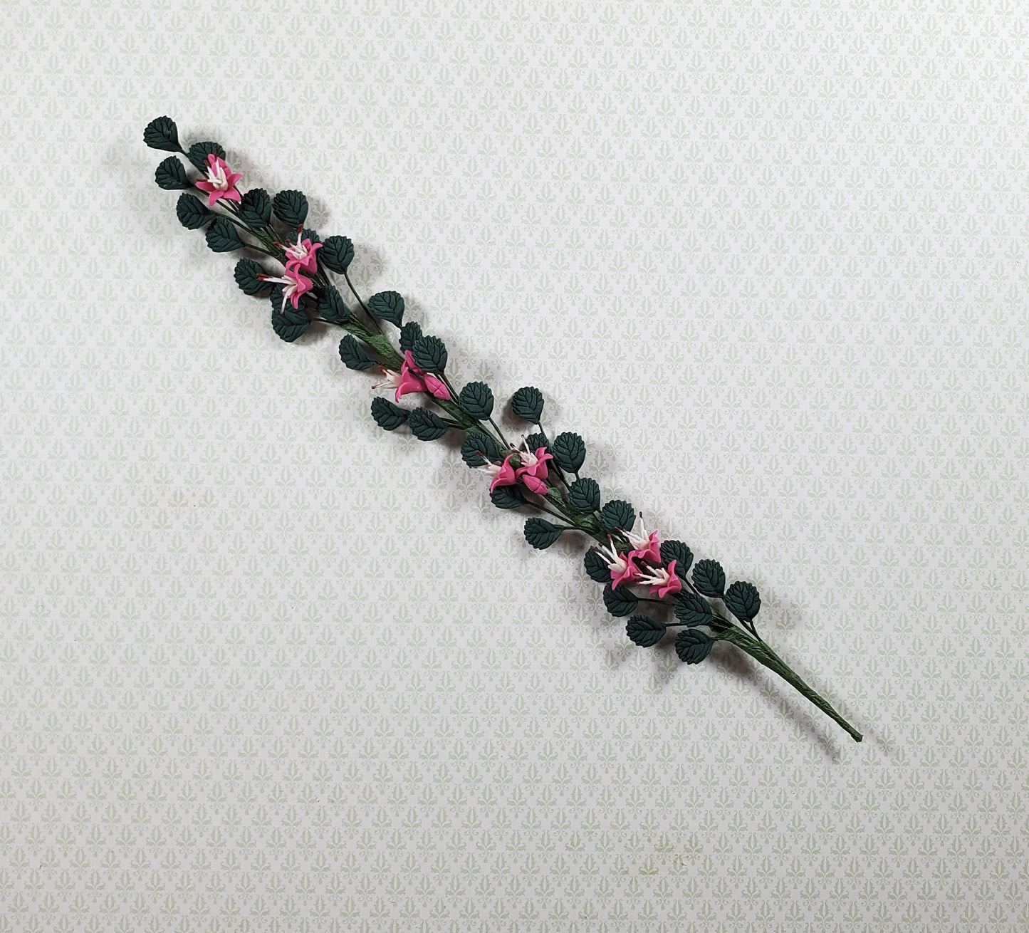Dollhouse Climbing Flowering Fuchsia Vine 1:12 Scale Miniature Garden Plant