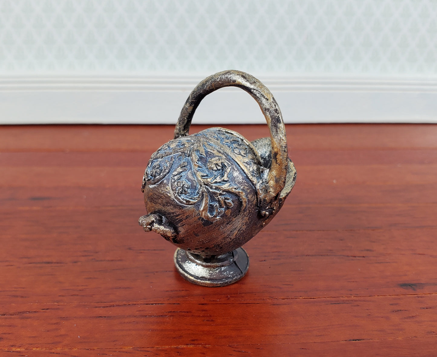 Dollhouse Coal Scuttle Bucket Fireplace Accessory Resin 1:12 Scale Miniature