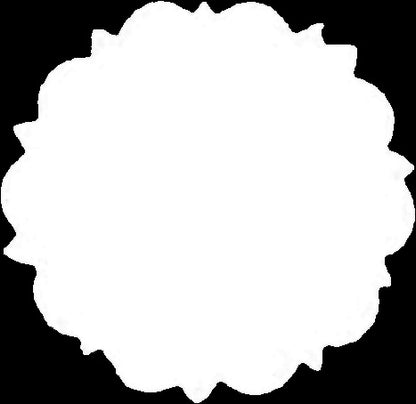 Dollhouse 1 Inch Fancy Round Doilies White Set of 10 1:12 Scale Miniature