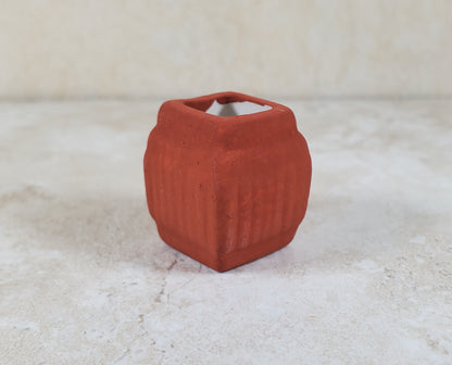 Dollhouse Square Terra Cotta Planter 1:12 Scale Miniature