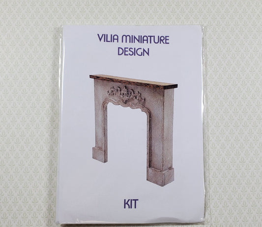 Dollhouse Fireplace Kit DIY 1:12 Scale Miniature Furniture