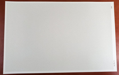 Dollhouse Tile Wallpaper or Flooring Trellis White Gray 1:12 Scale Itsy Bitsy Miniature