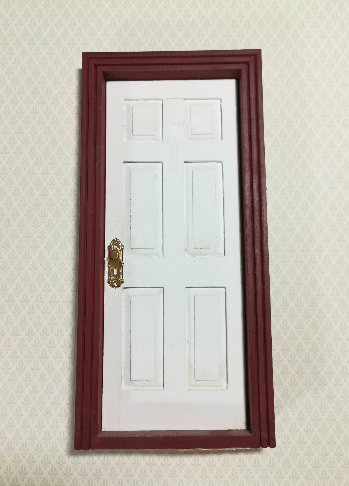 Dollhouse Doorknobs Fancy Gold 1 Set 1:12 Scale Miniature Gold Plated Brass