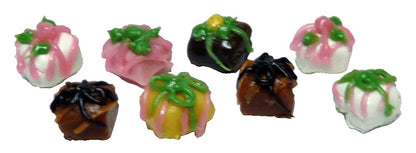 Dollhouse Petit Fours Set of 8 1:12 Scale Miniature Dessert Food Bakery