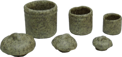 Dollhouse Graniteware Canister Set Removable Lids Set of 3 1:12 Scale Miniature