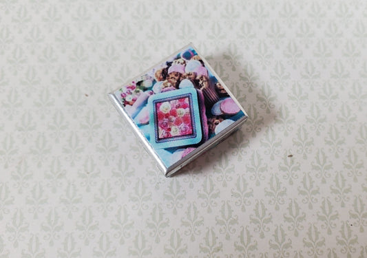 Dollhouse Square Sweets Tin Empty 1:12 Scale Miniature