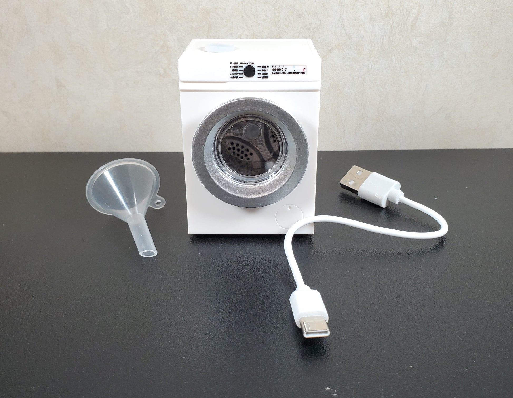 Dollhouse Modern Washing Machine Inside Spins Front Load 1:12 Scale Miniature