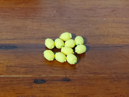 Dollhouse Lemons Yellow Set of 10 1:12 Scale Miniatures Kitchen Food