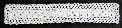 Dollhouse Hand Crocheted Table Runner White 1:12 Scale Miniature