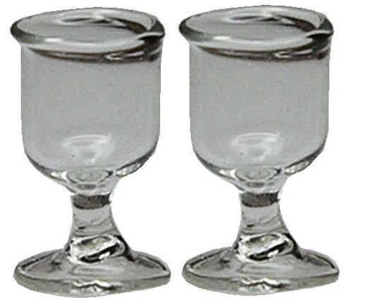 Dollhouse HALF SCALE Goblets 1:24 Miniatures Glasses Dishes