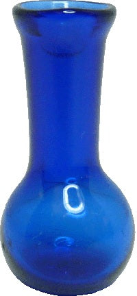 Dollhouse Blue Glass Vase 1:12 Scale Miniature Decoration Flowers