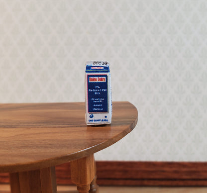 Dollhouse HALF SCALE Carton of Milk 1:24 Miniature Groceries
