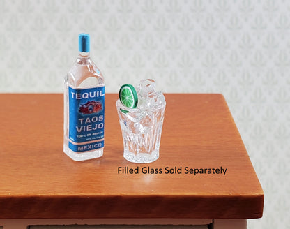 Dollhouse Bottle of Tequila White 1:12 Scale Miniature Drinks Handmade