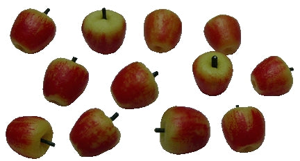 Dollhouse Red Apples Set of 12 1:12 Scale Miniatures Kitchen Food Fruit Grocer