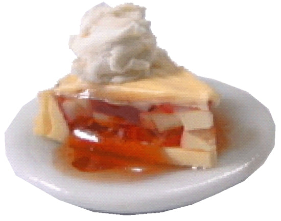 Dollhouse Apple Pie ala Mode 1:12 Scale Miniature Kitchen Dessert Food Bakery