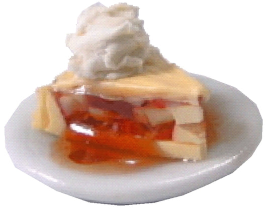 Dollhouse Apple Pie ala Mode 1:12 Scale Miniature Kitchen Dessert Food Bakery