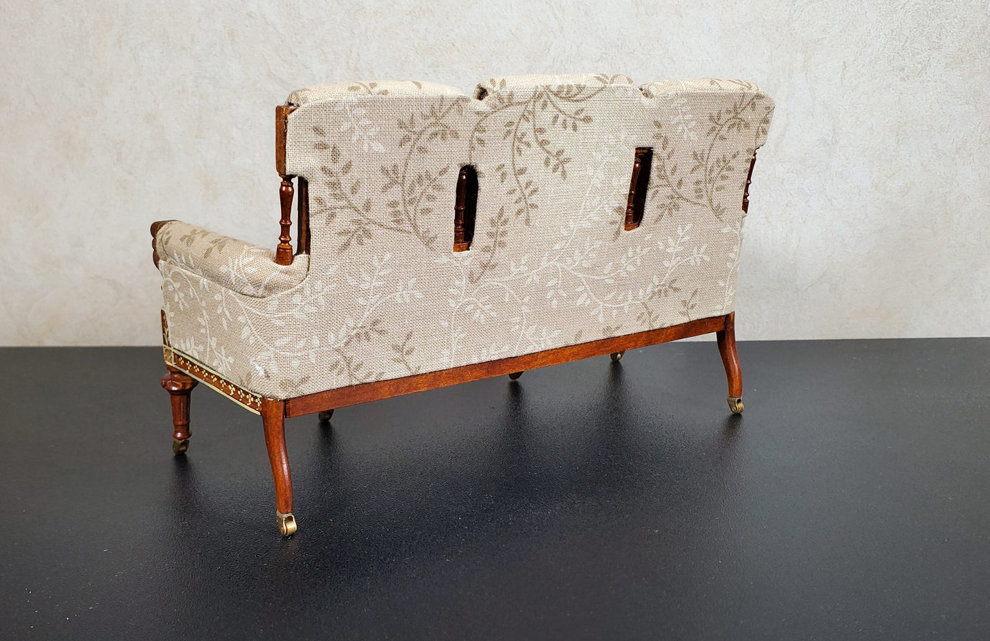 JBM Dollhouse Settee Sofa 18th Century French Style 1:12 Scale Miniature Furniture Couch