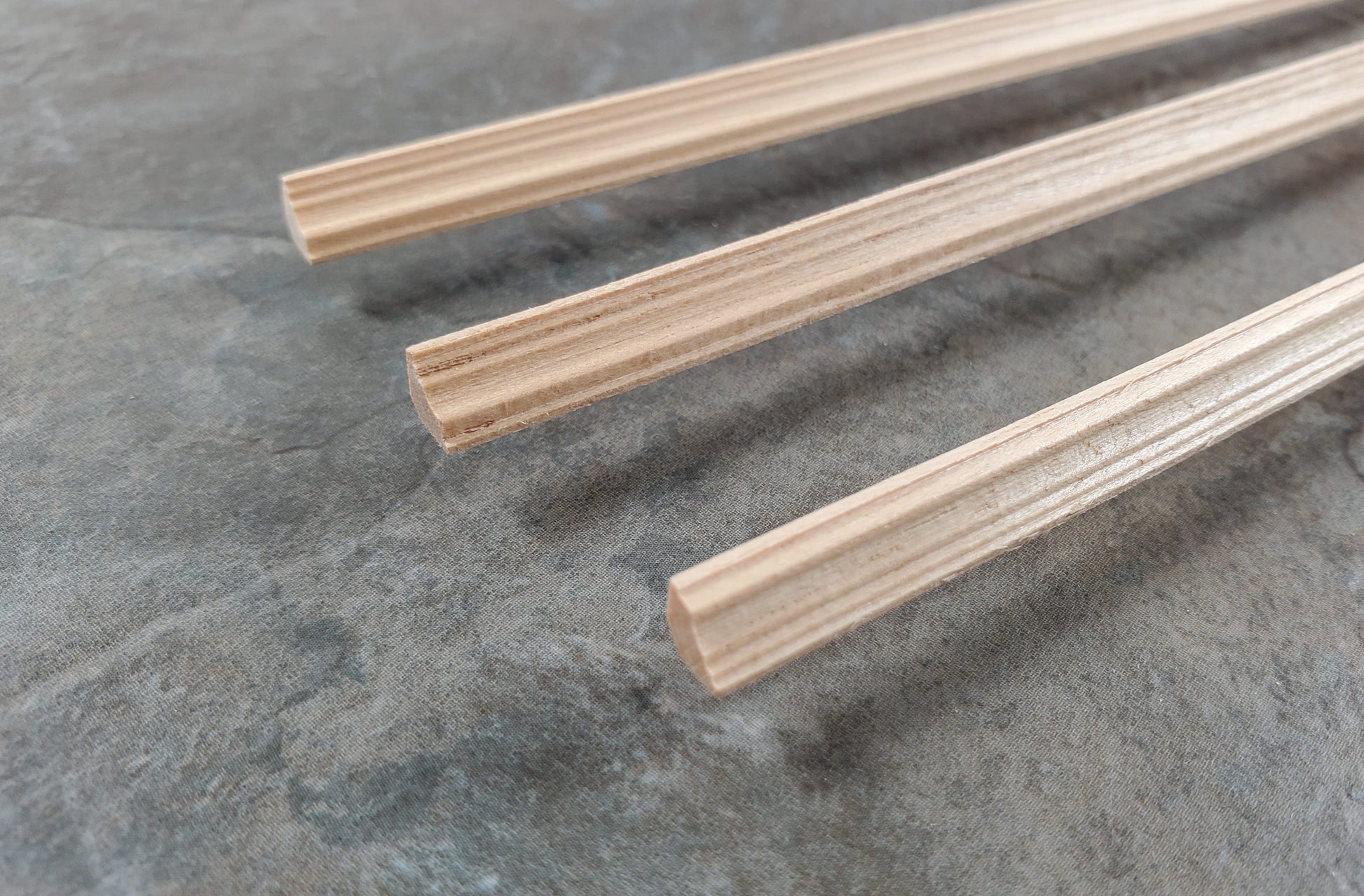 Dollhouse HALF SCALE Crown Cornice Molding 3 pc Trim 1/4" x 18" long 1:24 HW7169