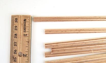 Dollhouse 6" Scrap Trim Chair Rail Molding 1/4" 12 Pieces 1:12 Scale CLA77957