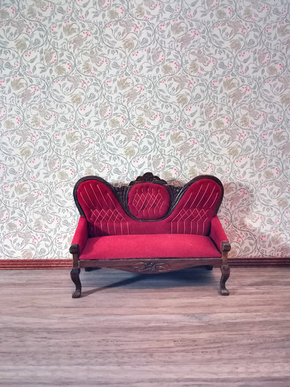 Dollhouse Wallpaper 3 Sheets Birds & Berries 1:12 Scale Victorian Art Nouveau