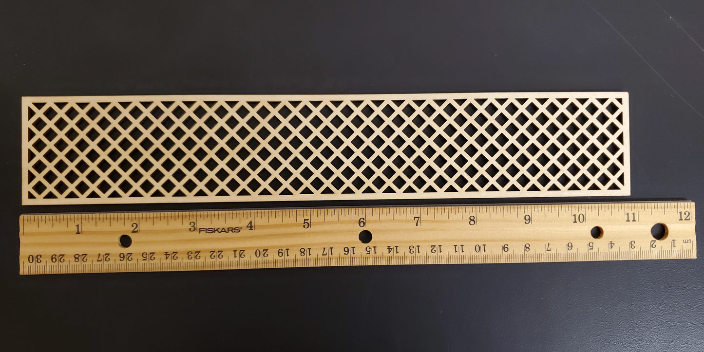 Dollhouse Lattice Decoration Exterior Architectural Detail 1:12 Scale Miniature