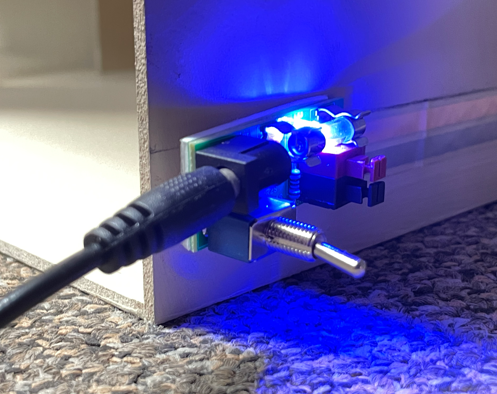 Dollhouse Power Connector with Power Supply Plug Tape or Round Wire Electrical