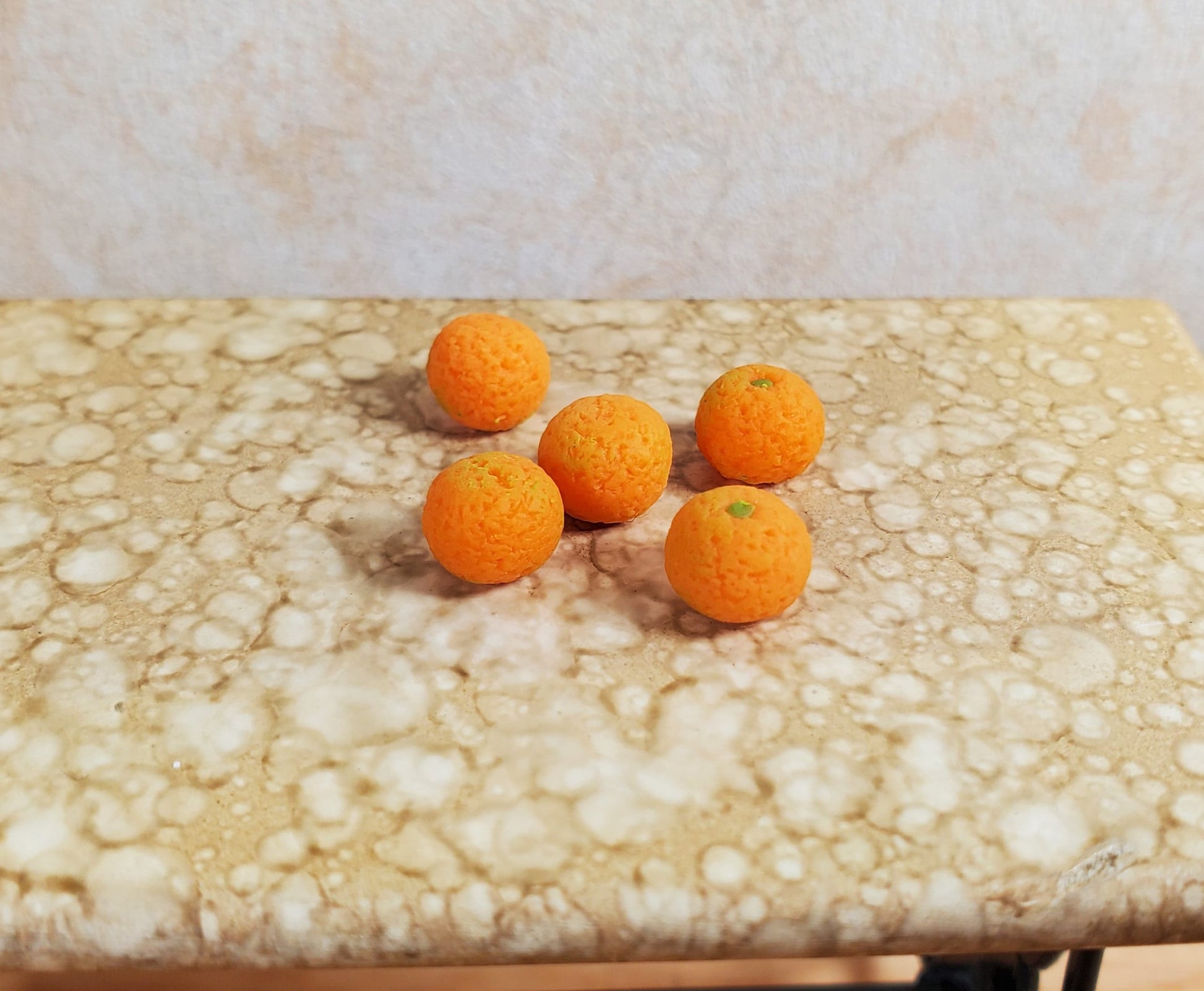 Dollhouse Oranges Set of 5 1:12 Scale Miniatures Kitchen Food Groceries