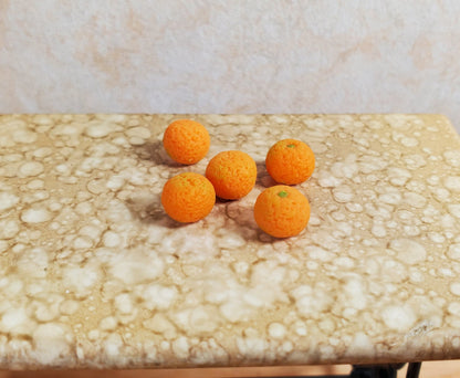 Dollhouse Oranges Set of 5 1:12 Scale Miniatures Kitchen Food Groceries