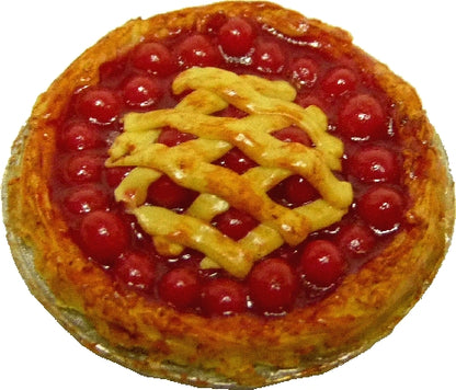 Dollhouse Cherry Pie with Lattice Top1:12 Scale Miniature Food Kitchen