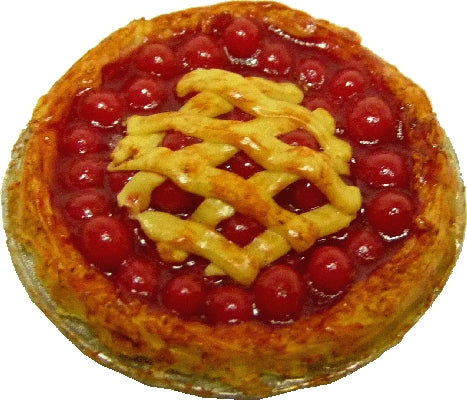 Dollhouse Cherry Pie with Lattice Top1:12 Scale Miniature Food Kitchen