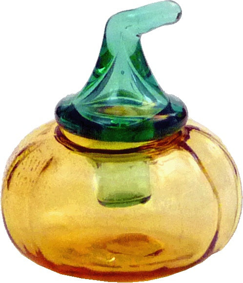 Dollhouse Pumpkin Jar with Vine Lid 1:12 Scale Miniature Decoration Flowers