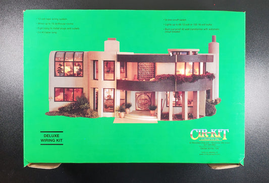 Dollhouse Deluxe Wiring Kit for Large Houses 66 Bulbs 12 Volt Tape Wire System